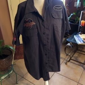 Barrette Jackson Black Button Up Shirt Men’s XL